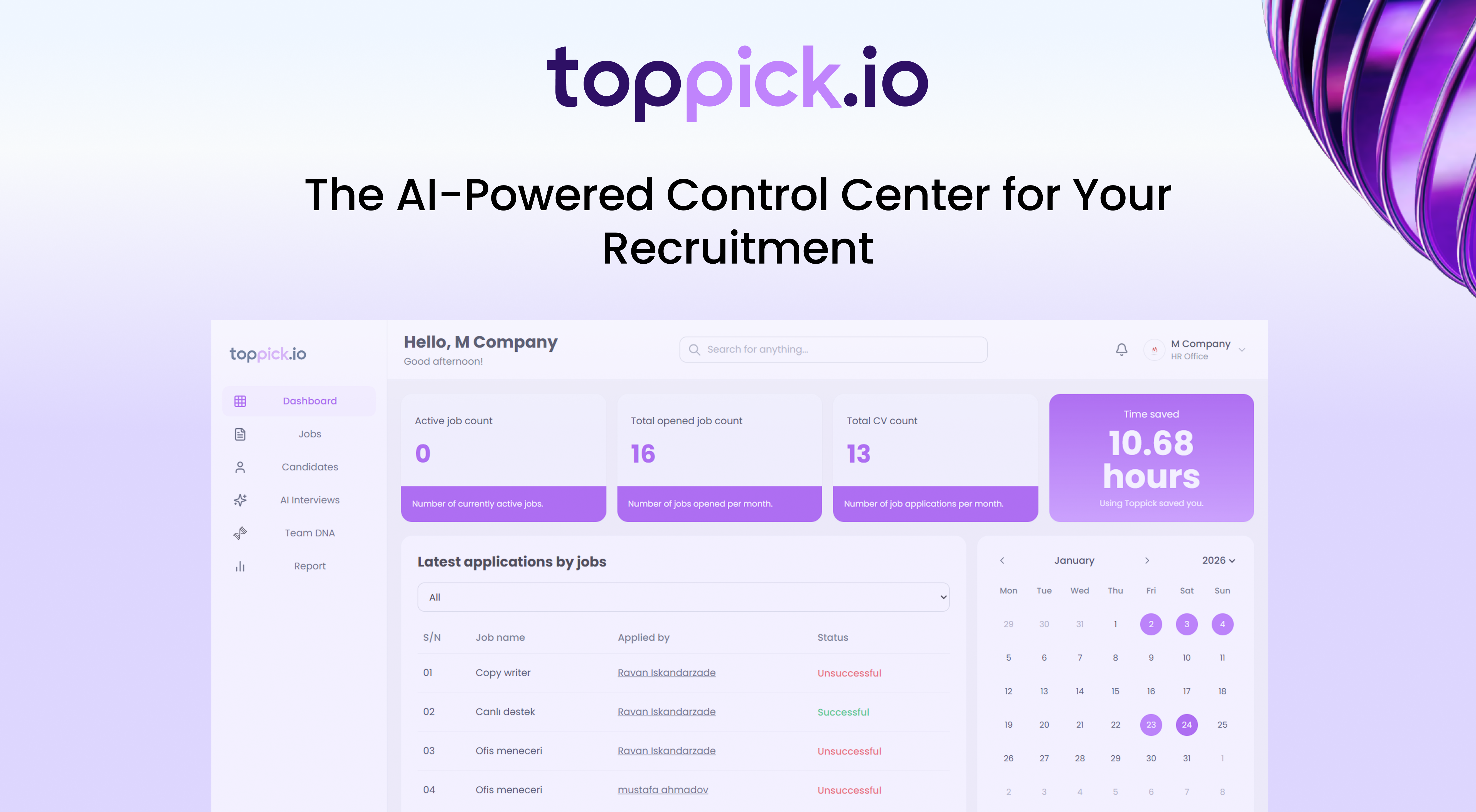 Toppick.io – AI-Powered Recruitment Platform