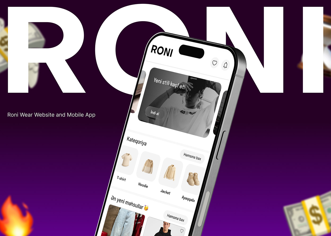 Roni Wear – Mobile App & Website